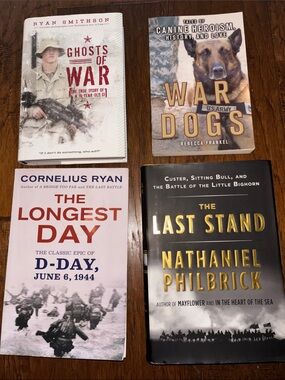 War History Book Set — Ghosts of War, War Dogs, The Longest Day, The Last Stand